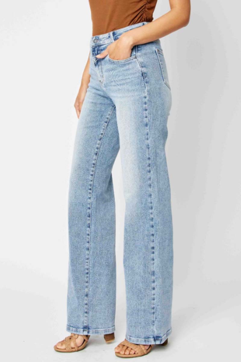 Retro Front Yoke Wide Leg