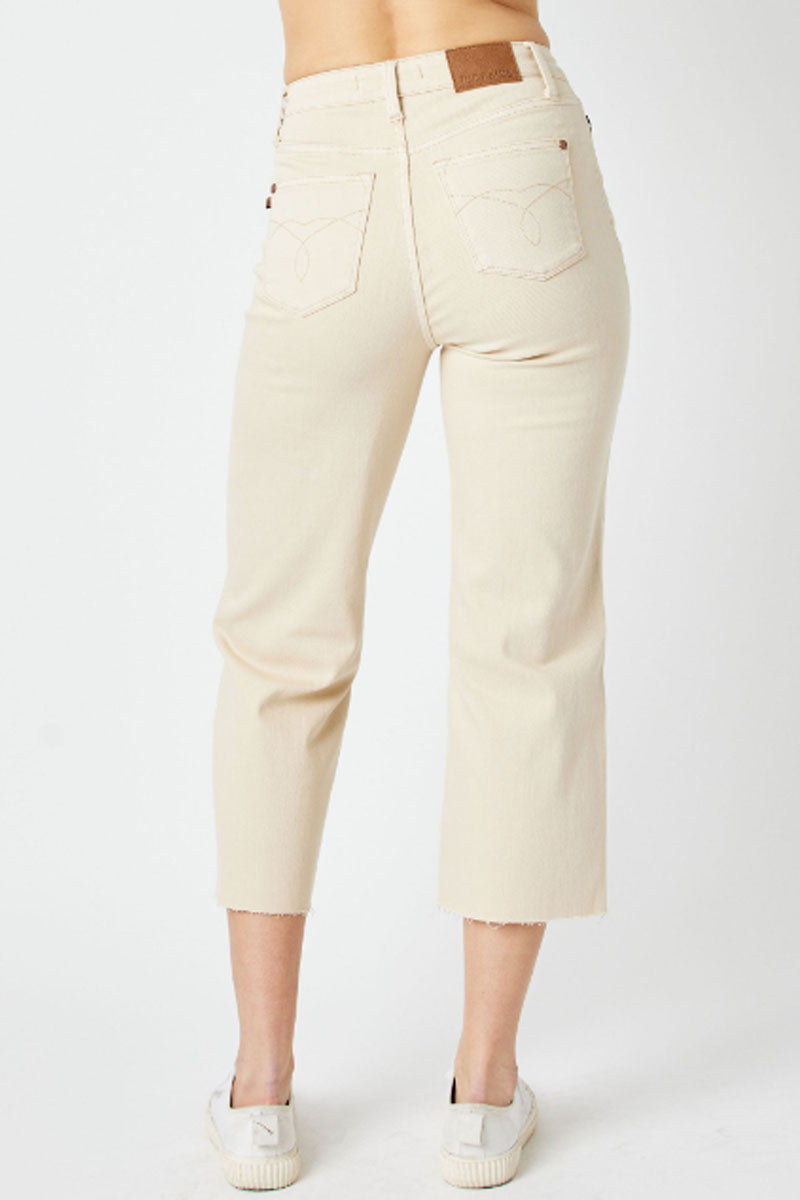 High Rise Crop Wide Leg