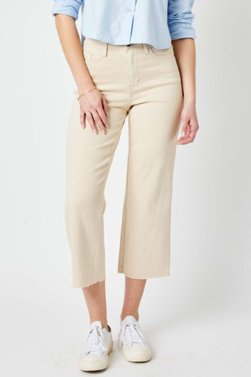 High Rise Crop Wide Leg