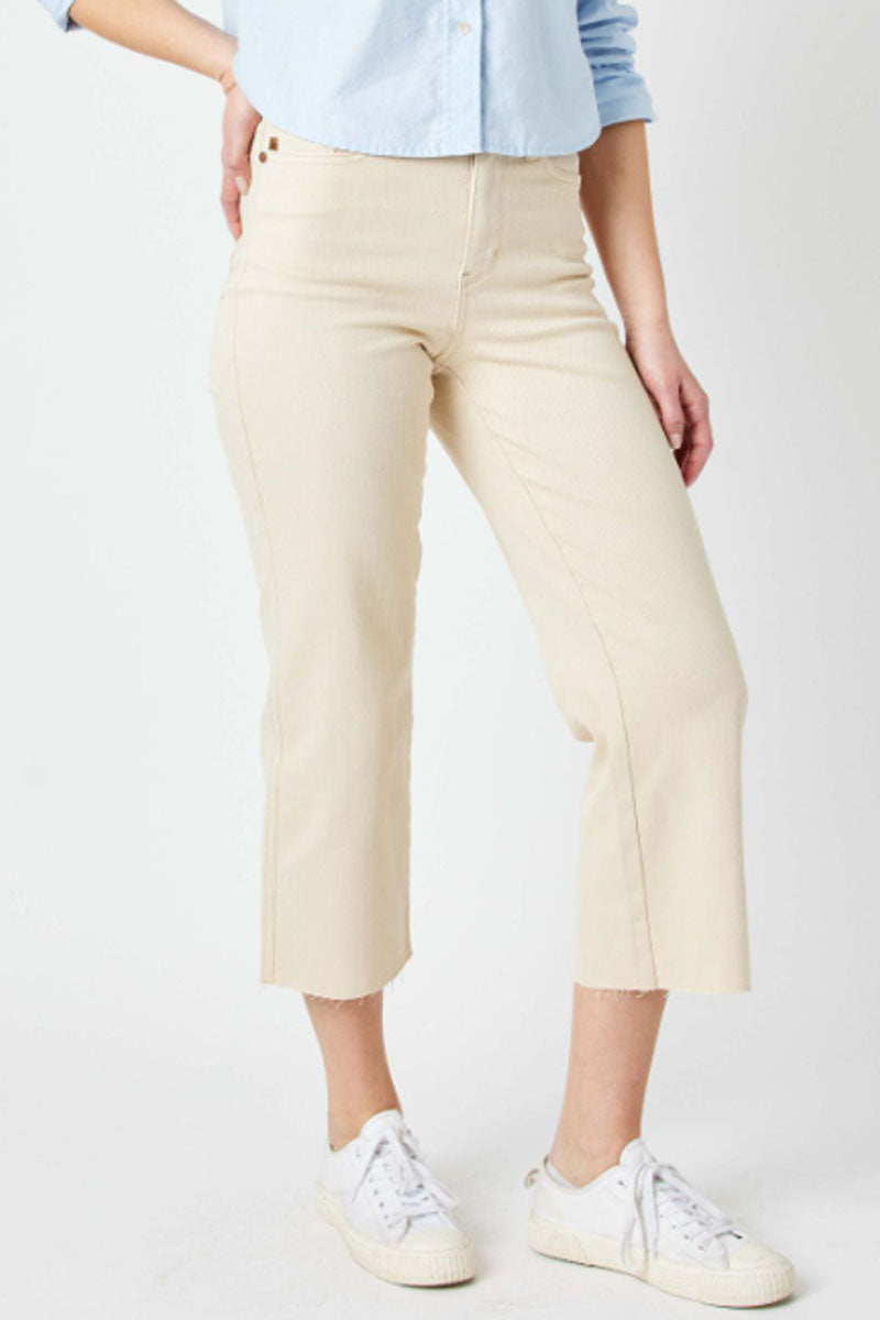 High Rise Crop Wide Leg