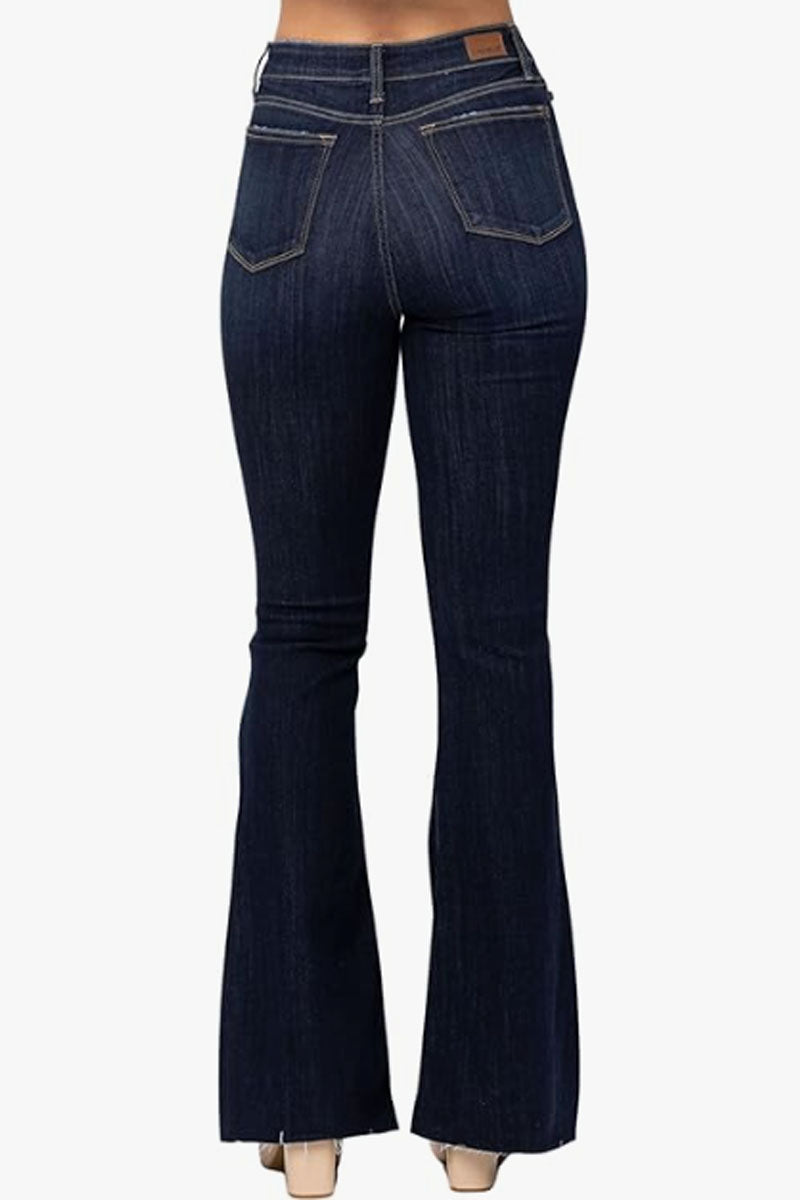 Raw Hem Tall Flare Jeans