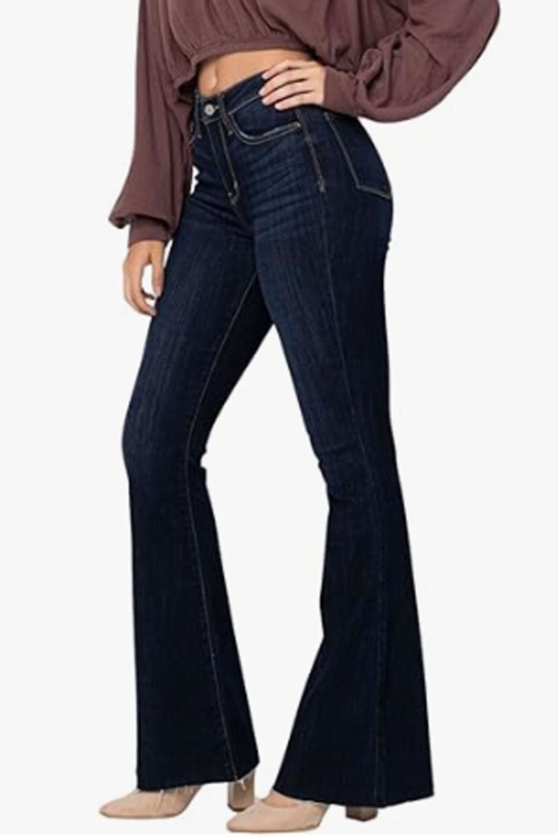 Raw Hem Tall Flare Jeans